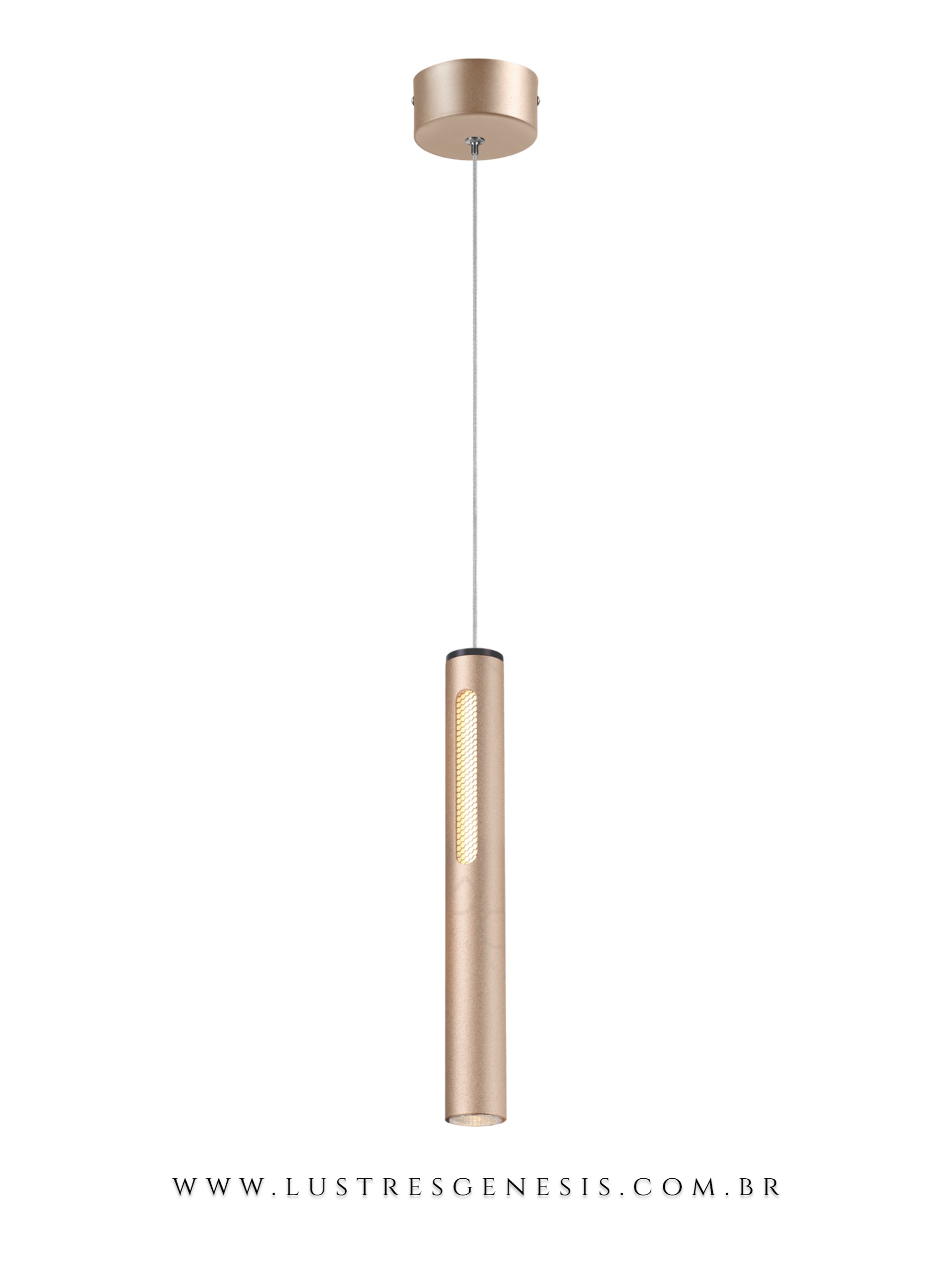 Pendente Moderno de LED Orty Dourado